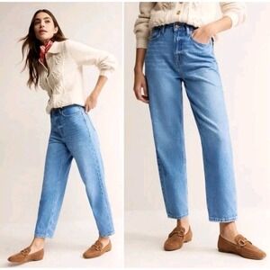 Boden Jeans Size W32/L32 (34x28) Blue High Rise 90s Tapered Relaxed Barrel R0323